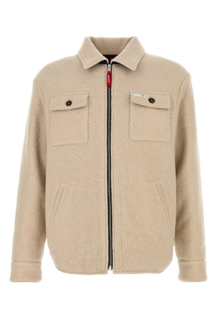 Fay Sand Wool Blend Jacket