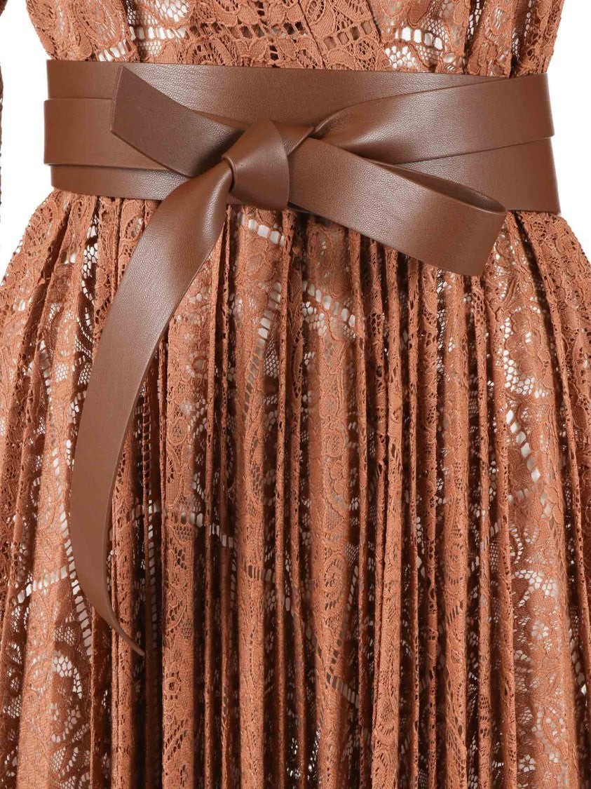 Max Mara Sleeveless Midi Dress With High Neckline