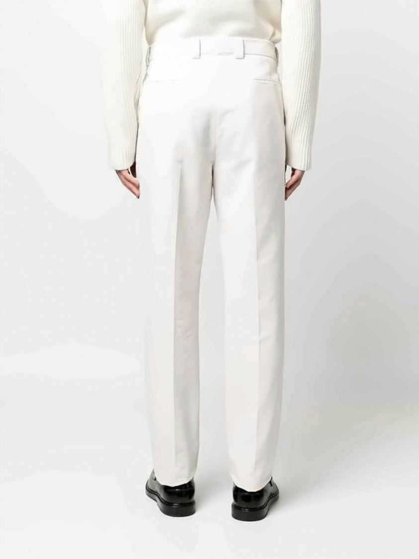 Brunello Cucinelli Tailored White Straight Pants