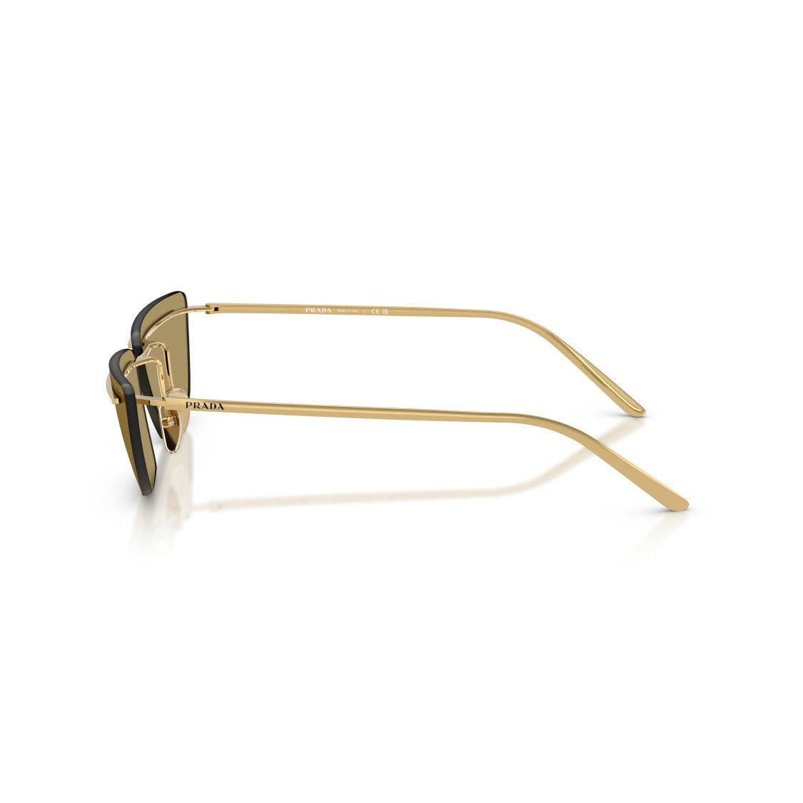 Prada 0Pr C52s Angular Metal Frame Sunglasses