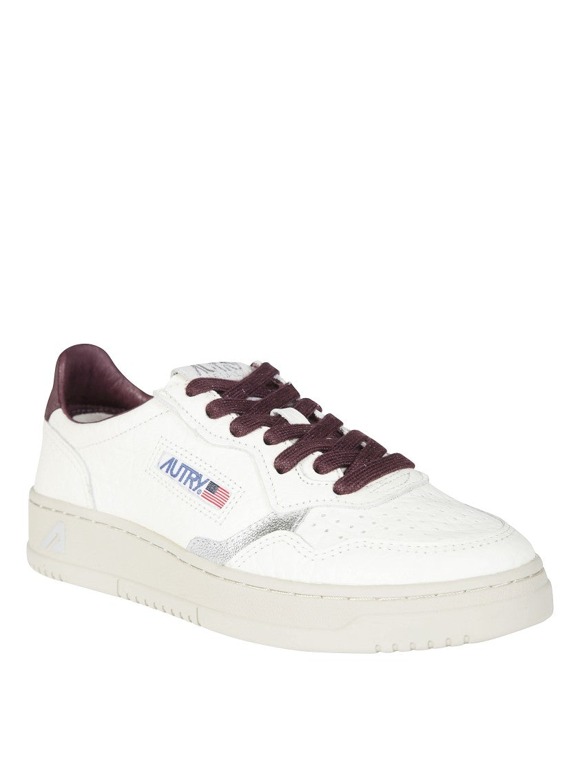 Autry White Medalist Low Leather Sneakers