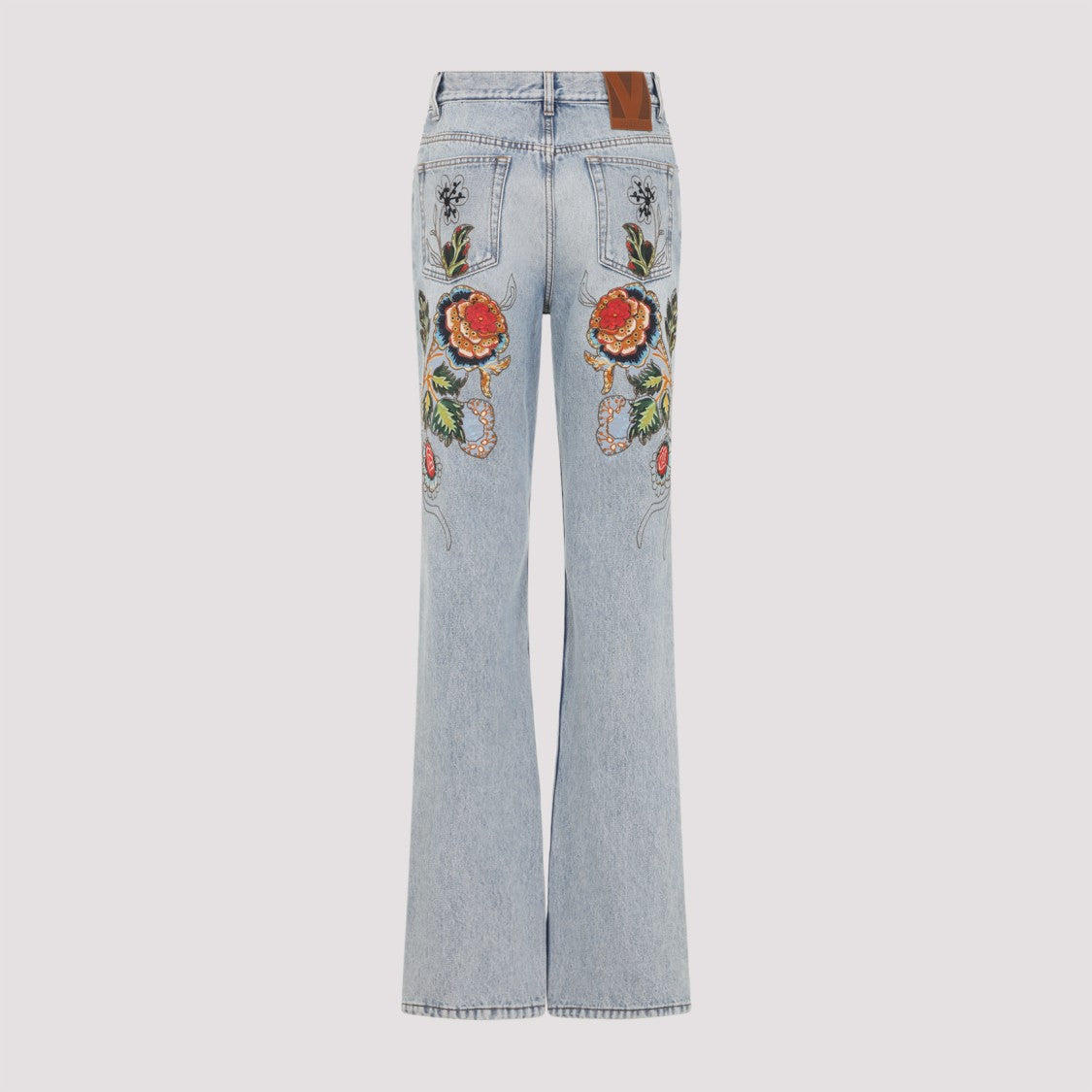 Valentino High-Waisted Flared Denim Jeans