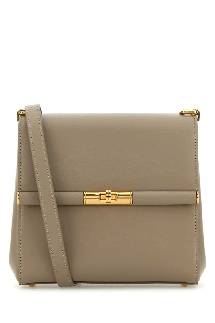 Dolce & Gabbana Dove Grey Leather Marlene Crossbody Bag