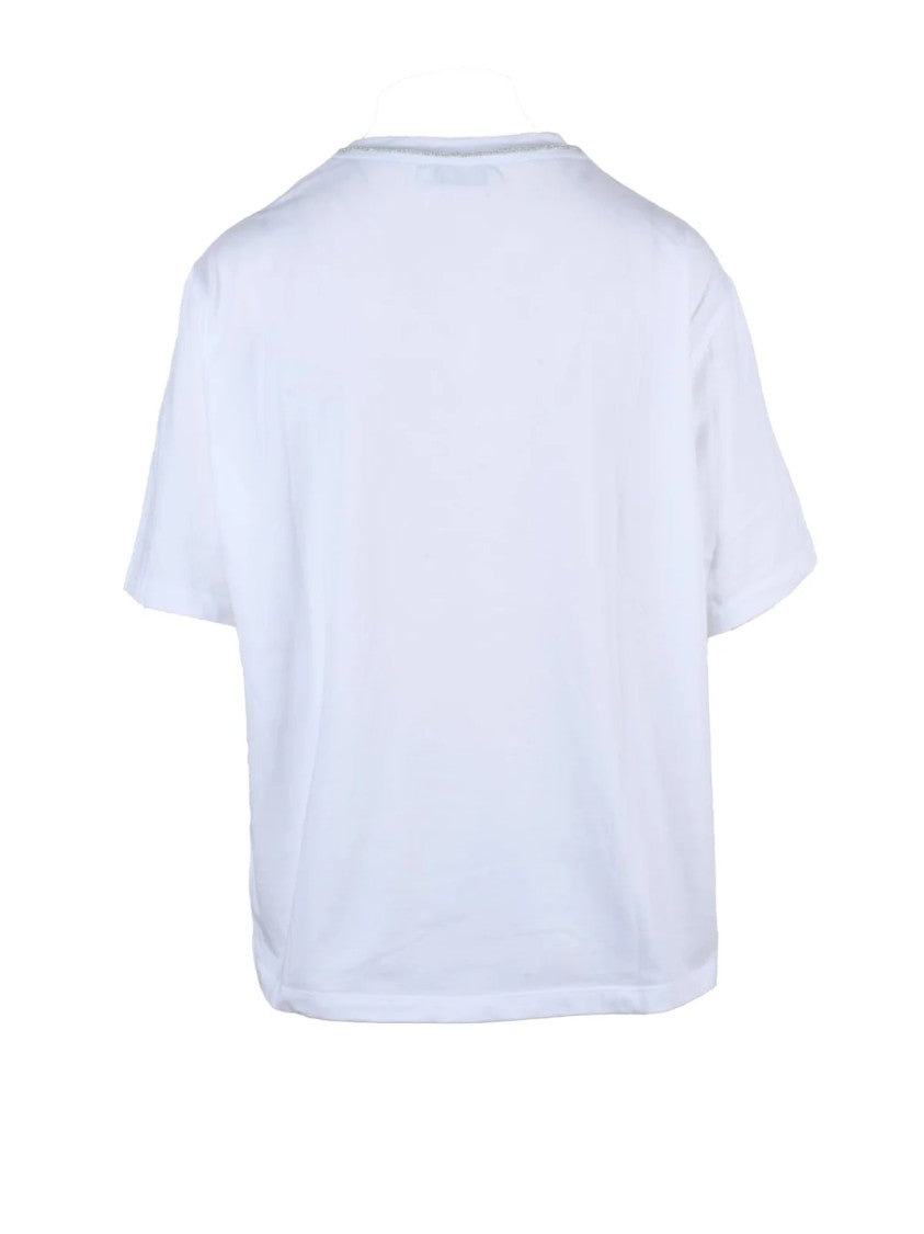 Le Tricot Perugia Perugia Stretch Cotton Round Neck T-Shirt