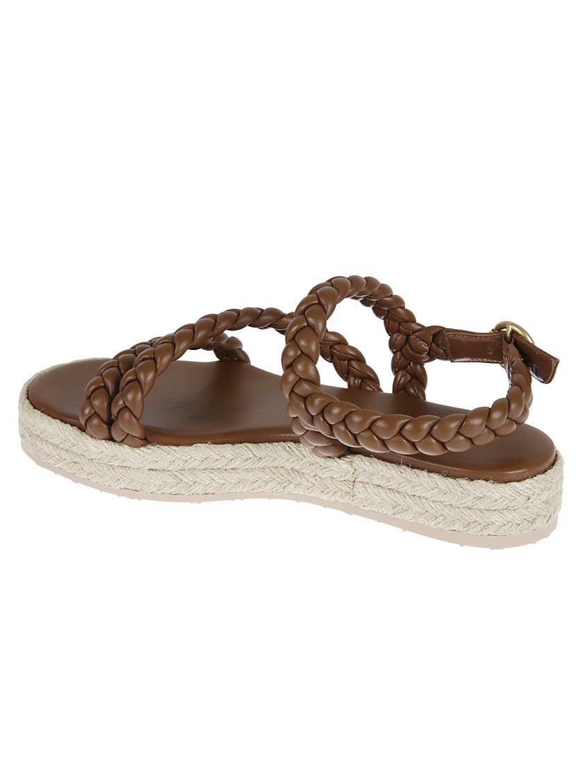 Gianvito Rossi Braided Leather Sandals