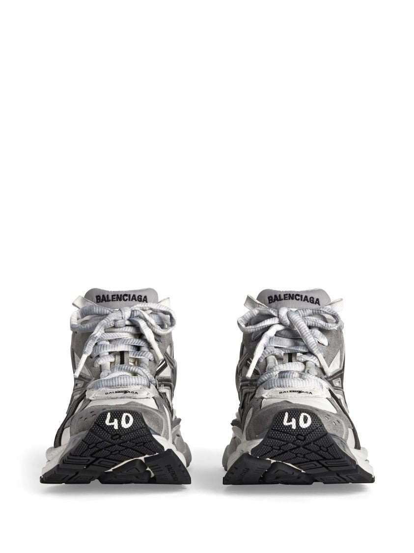 Balenciaga Runner Grey Nylon Chunky Sneakers