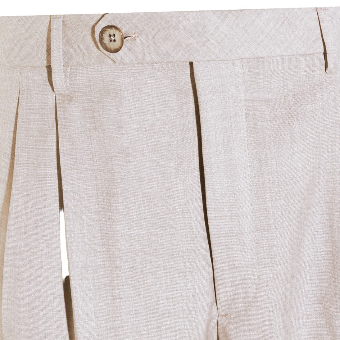 Gta Il Pantalone Tailored Sand Trousers With Pleated Front