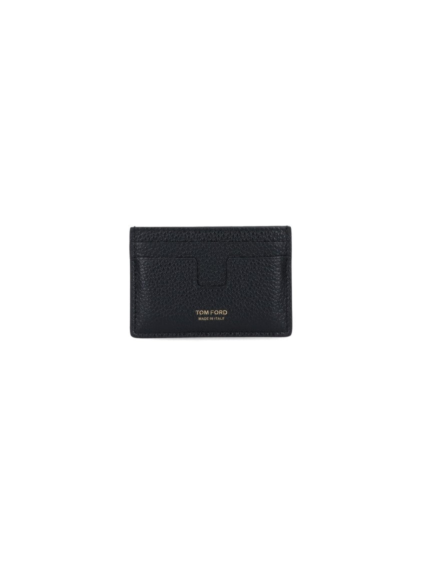 Tom Ford "T Line Classic" Card Holder – Black