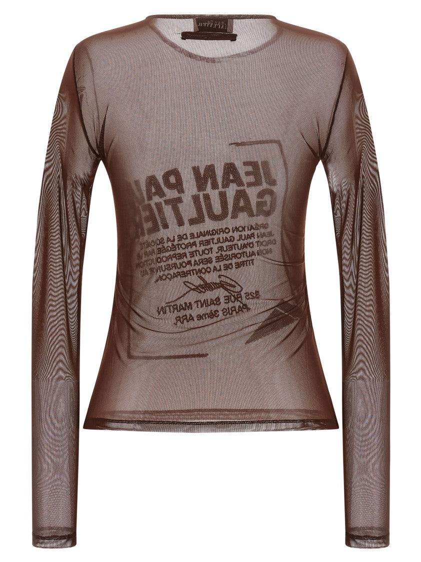 Jean Paul Gaultier 'The Burgundy Embroidered' Top