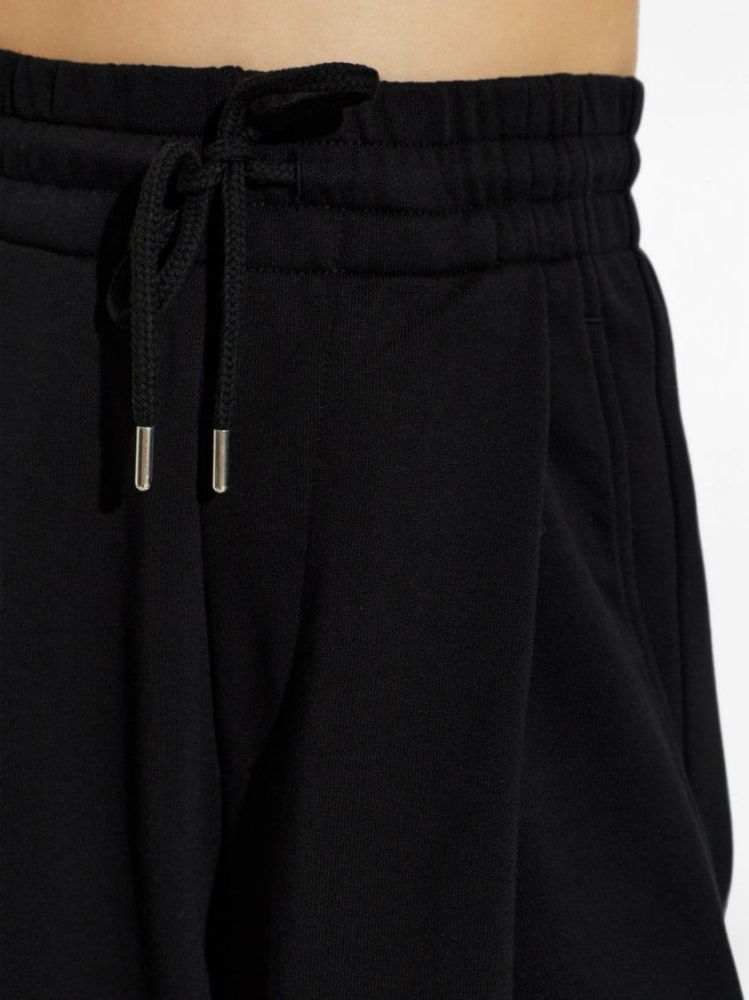 Dries Van Noten Black Wide-Leg Relaxed Fit Drawstring Pants