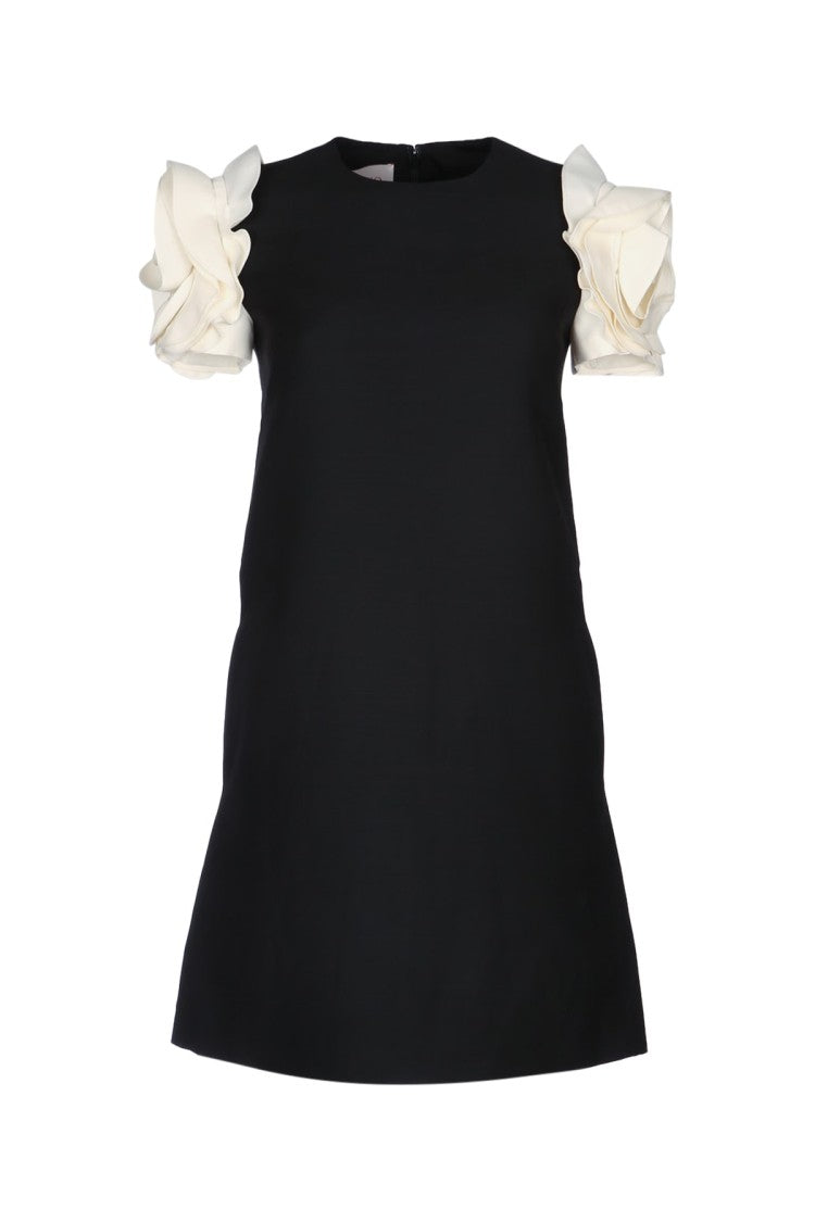 Valentino Garavani Mini Dress With Ruffled Short Sleeves