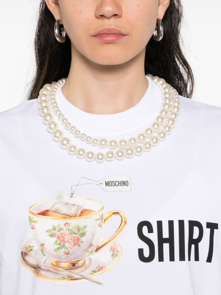 Moschino Short-Sleeved Crew Neck Top