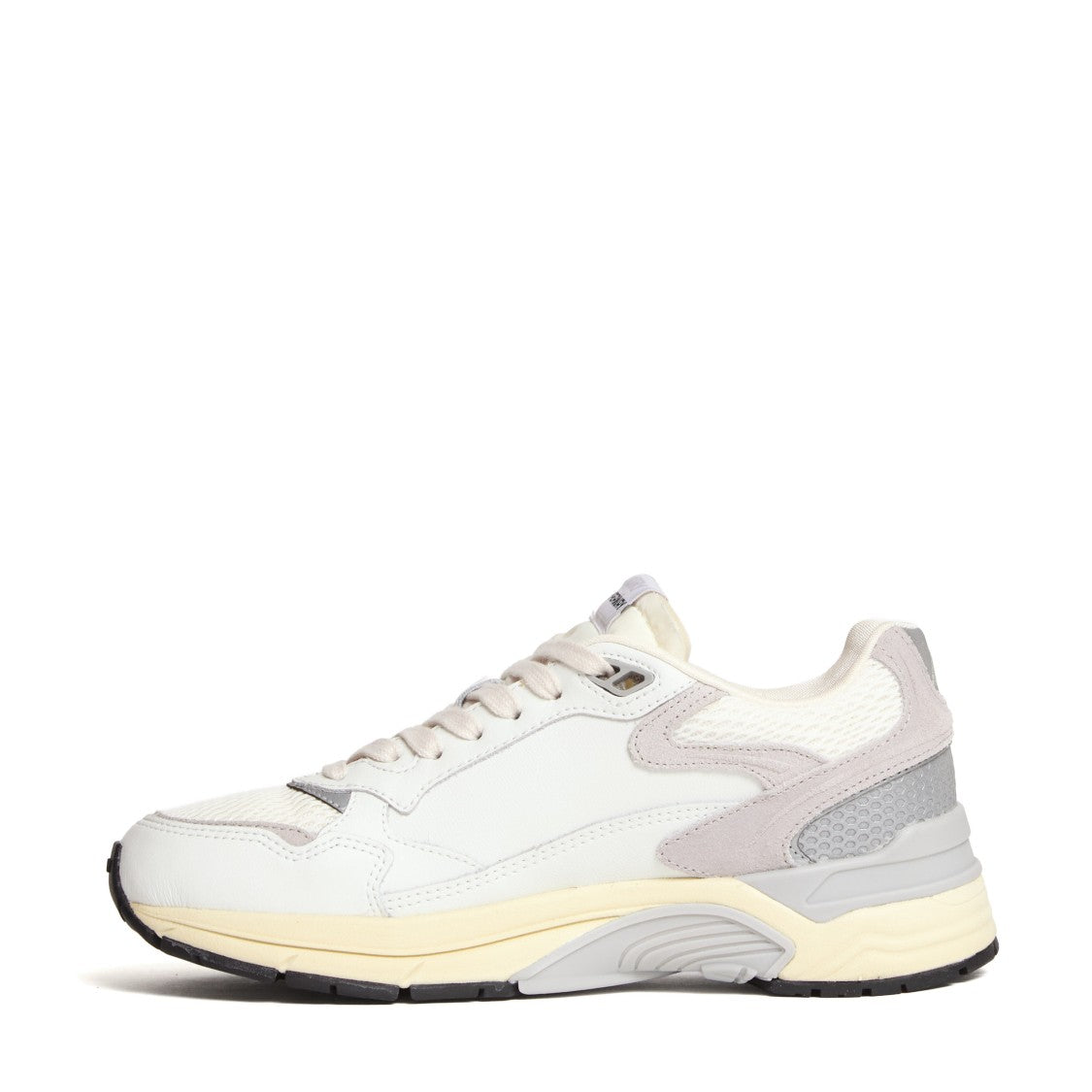 Autry White Gray Mesh Suede Sneakers