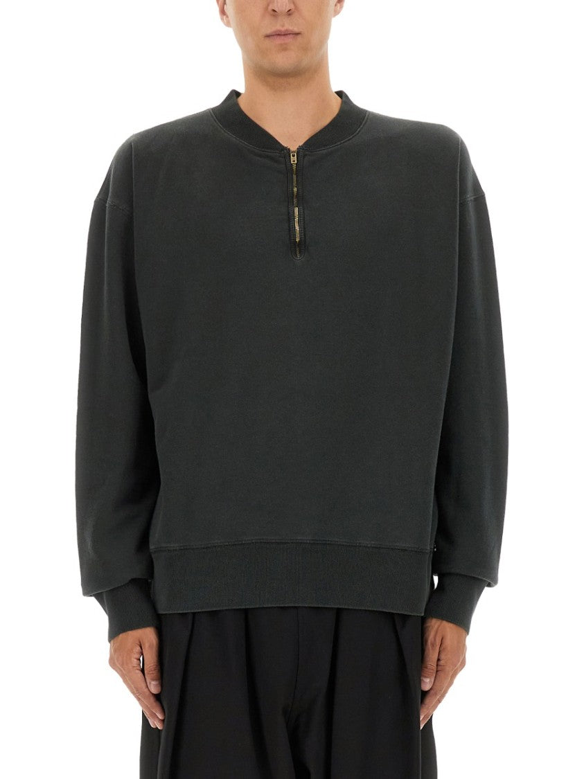 Maison Margiela Three-Quarter Zipper Sweatshirt
