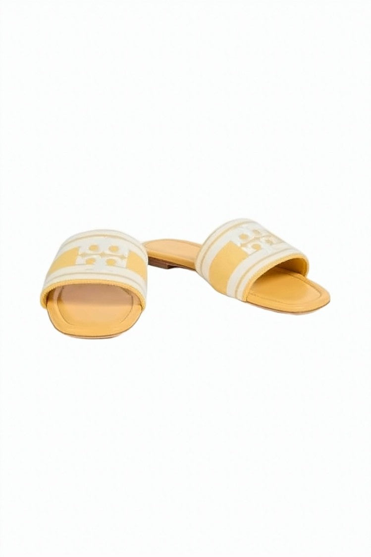 Tory Burch Flat Slide Sandal With Striped Pattern