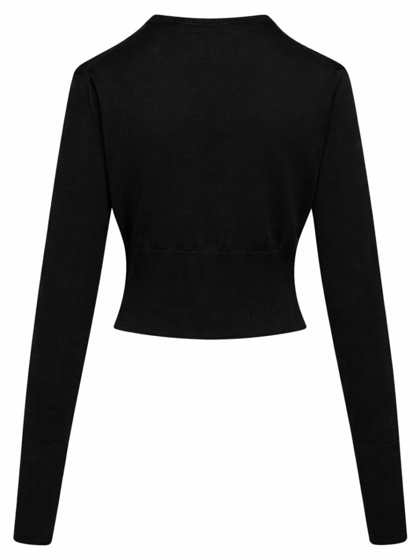 Vivienne Westwood Neutrals Bea Cropped Wool-Silk Cardigan