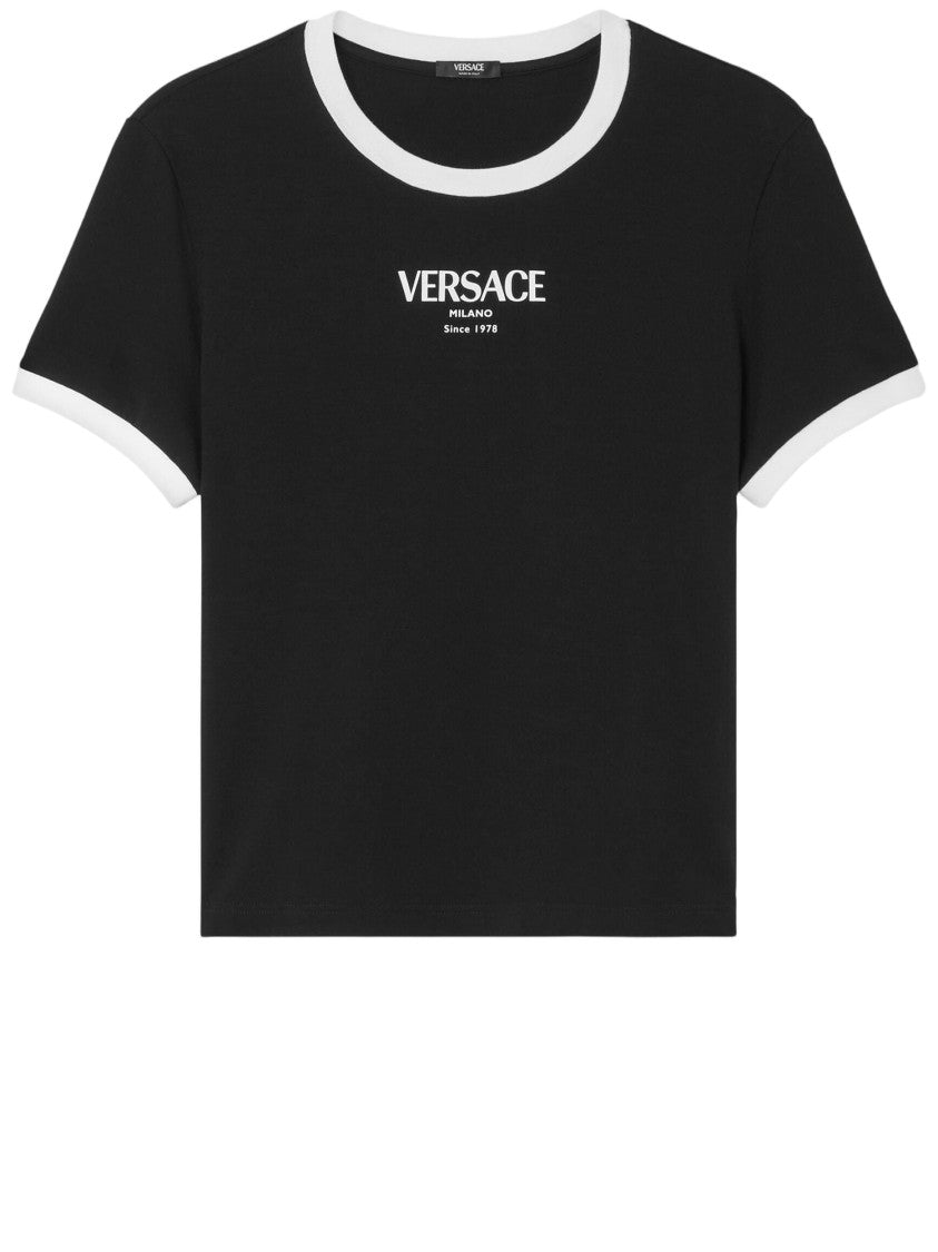 Versace Stretch Viscose T-Shirt