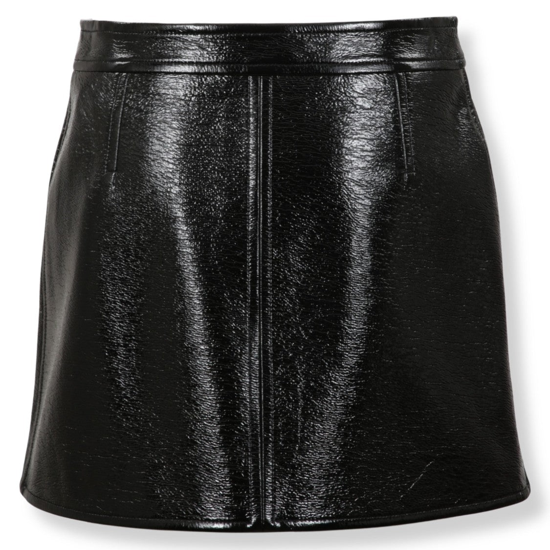Courrèges Vinyl Mini Skirt With Finish