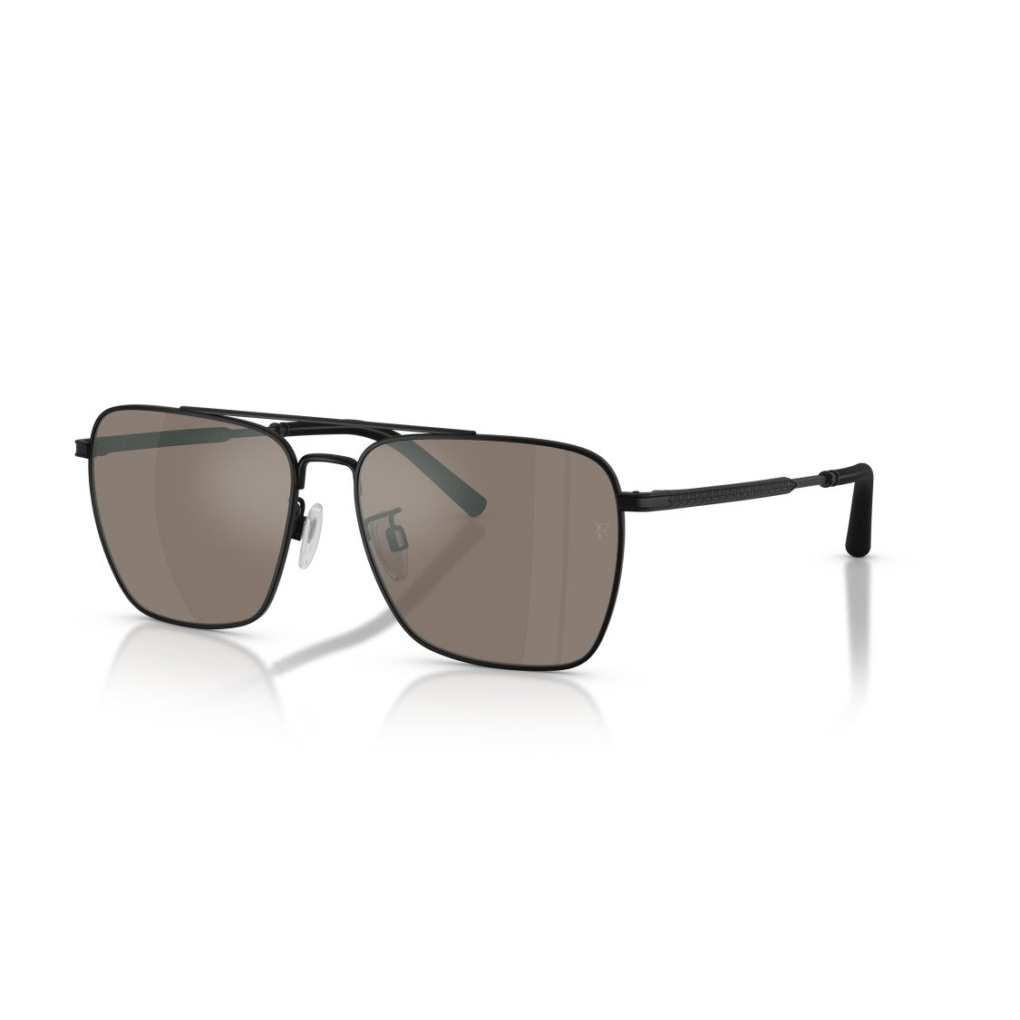 Oliver Peoples 0Ov1362s Rectangular Metal Frame Sunglasses With Double Bridge Design