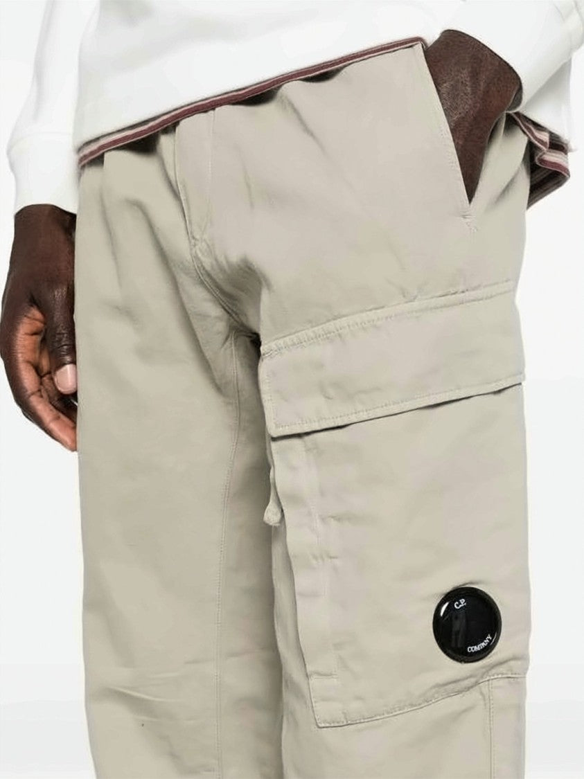 C.P. Company Relaxed Fit Straight Pants With Unique Flap Pocket Detail