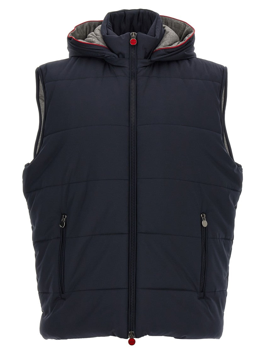 Kiton Technical Fabric Padded Vest