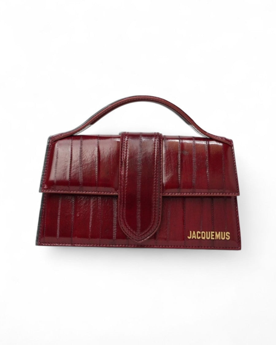 Jacquemus Le Grand Bambino In Red Eel
