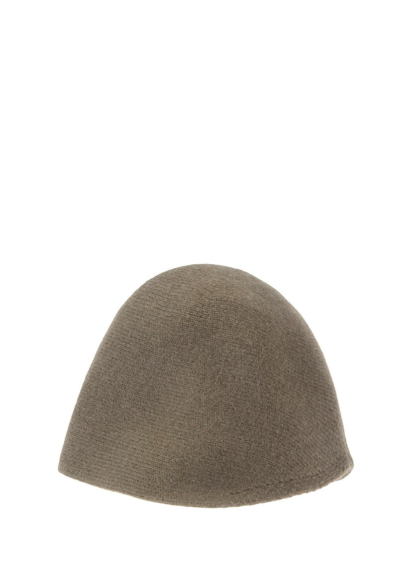 Uma Wang Ribbed Cashmere Cloche Bucket Hat