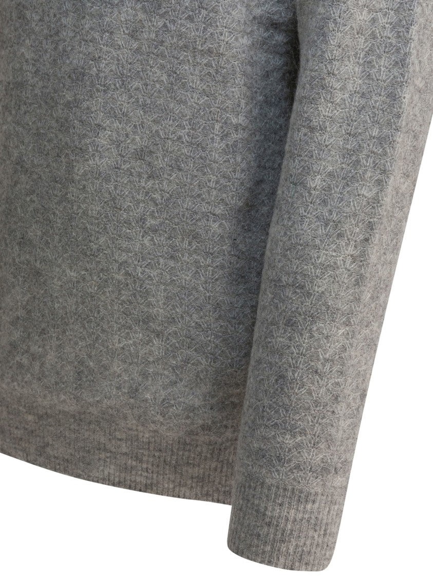 Nn.07 "Alfie" Alpaca-Blend Polo Sweater