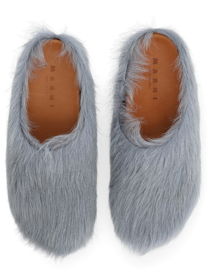 Marni Fussbet Plush Calf Hair Loafers