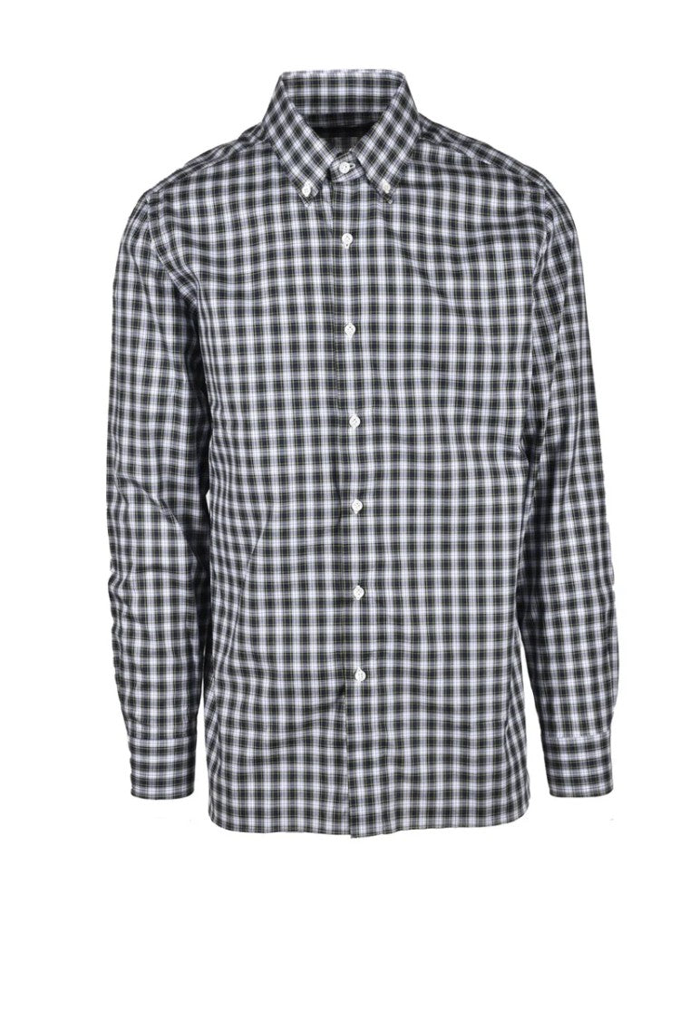 Luigi Borrelli Napoli Checkered Tailored Shirt In Lightweight Cotton
