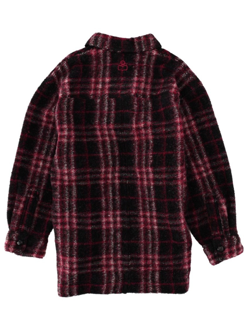 Isabel Marant Étoile Harveli Plaid Wool Blend Shirt