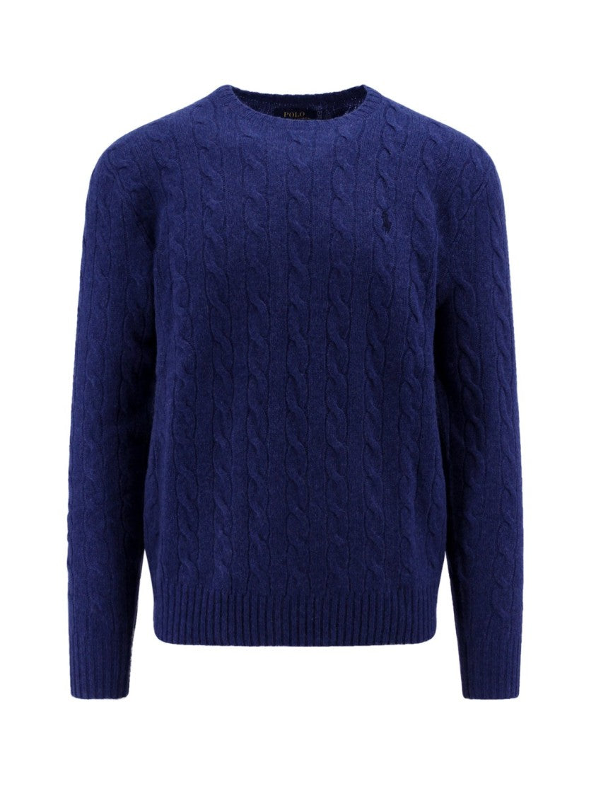 Polo Ralph Lauren Classic Knit Sweater With Ribbed Cuffs And Hem