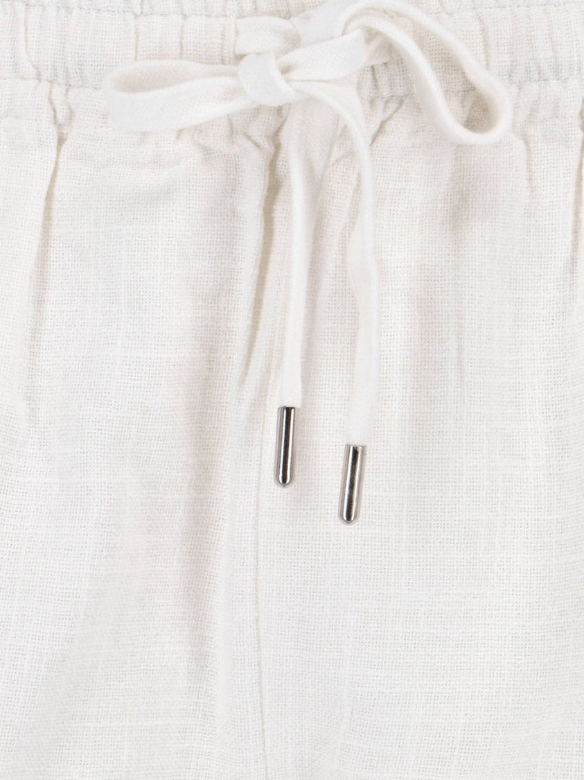 Isabel Marant Étoile Straight-Leg White Trousers With Tailored Fit