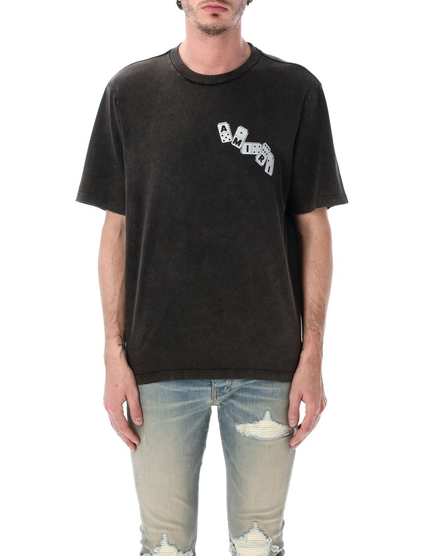 Amiri Domino Relaxed Fit Vintage Cotton T Shirt