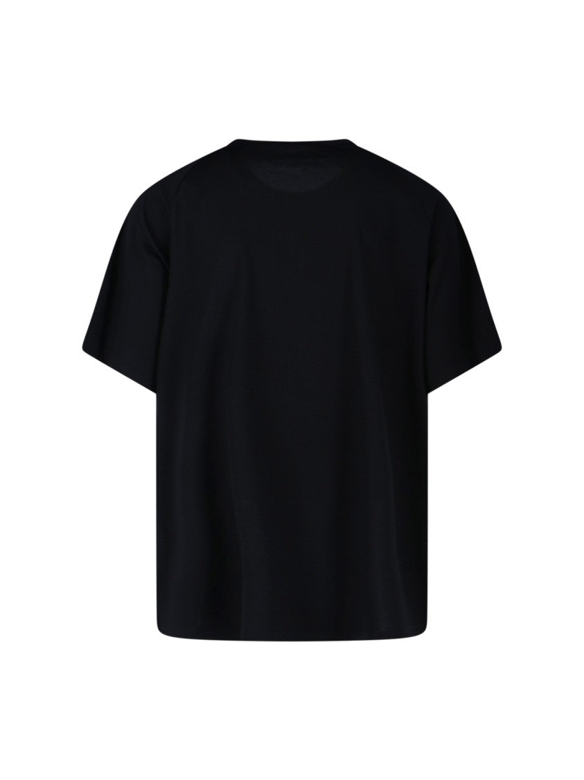 Y-3 T-Shirt. In Black Fabric, Crew Neck, Short Sleeves