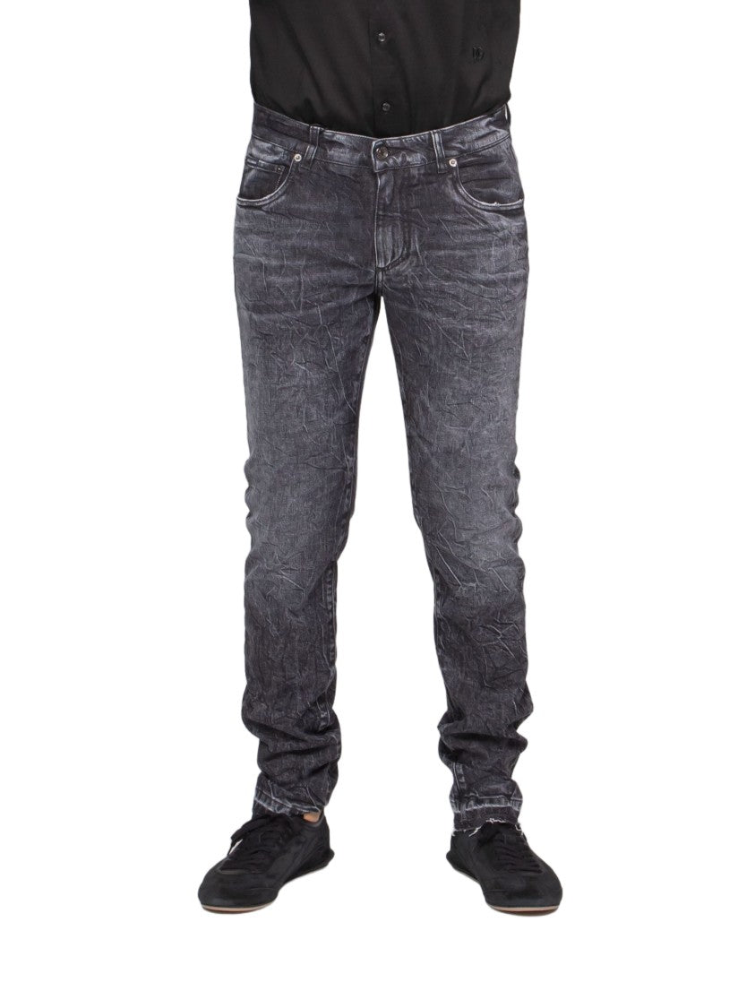 Dolce & Gabbana Slim-Cut Whiskered Straight-Leg Jeans