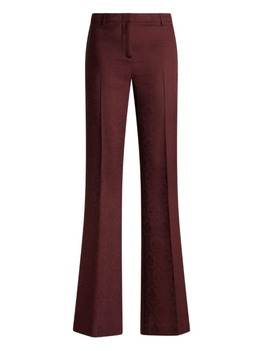 Etro Cool Wool Jacquard Trousers