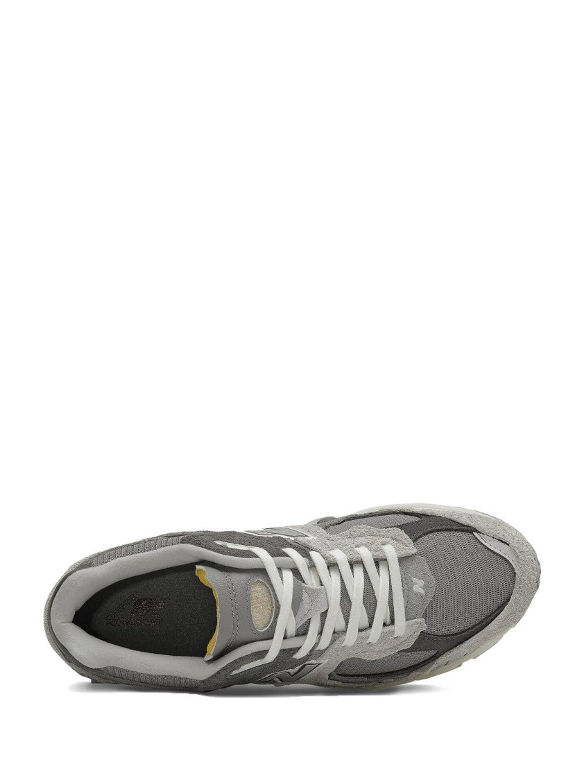New Balance Layered Grey Sneakers With Cushioned Sole