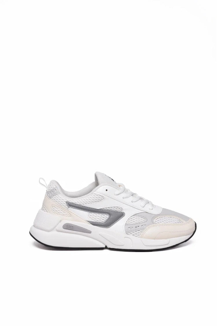 Diesel White Men Polyester Serendipity Sport Sneakers