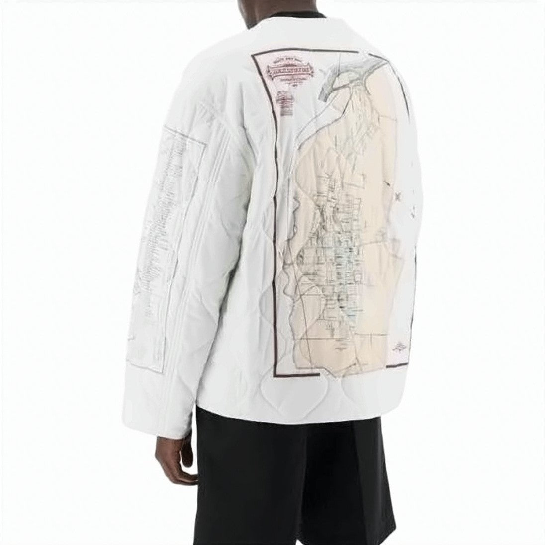Oamc Quilted Map Print Jacket