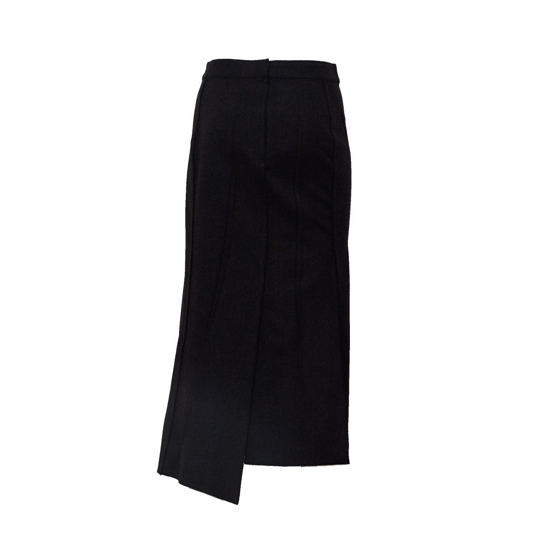 Victoria Beckham Pressed Flannel Fit-And-Flare Midi Skirt