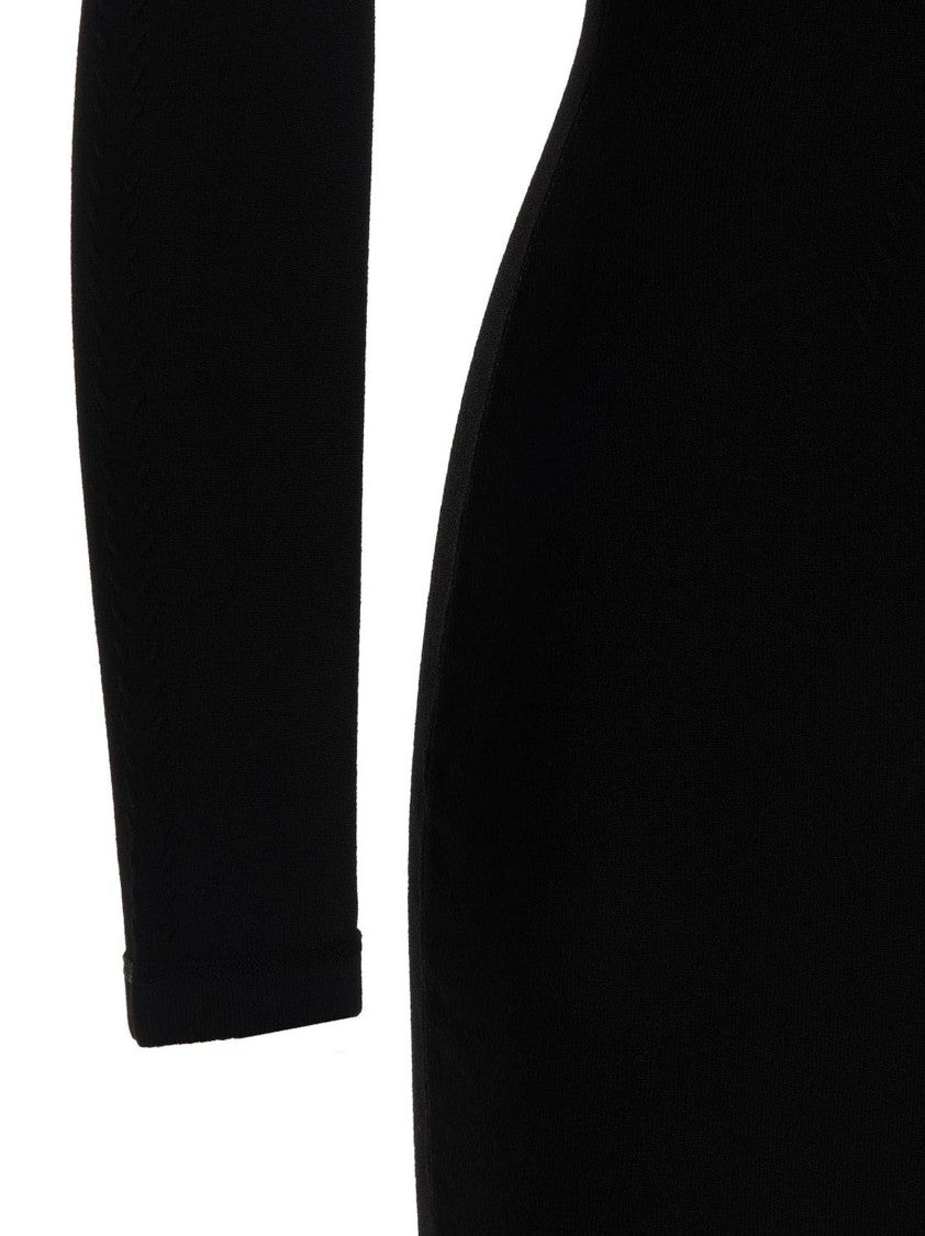 Dsquared2 Ribbed Viscose Dress