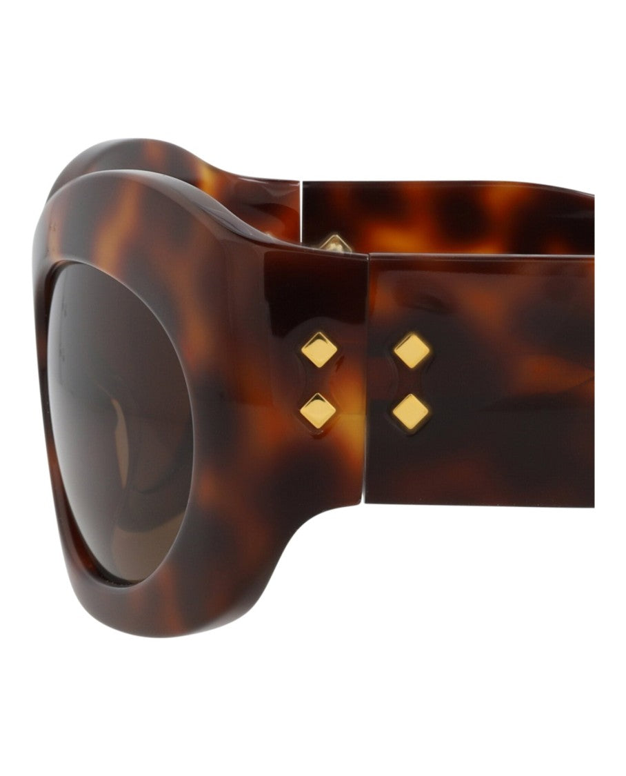 Gucci Shield-Frame Recycled Acetate Sunglasses With Glossy Finish