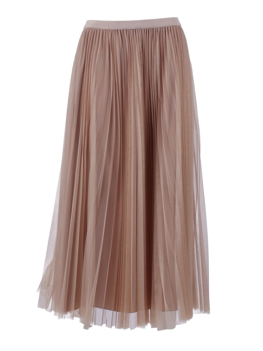 Fabiana Filippi Acero Wide Pleated Tulle Skirt