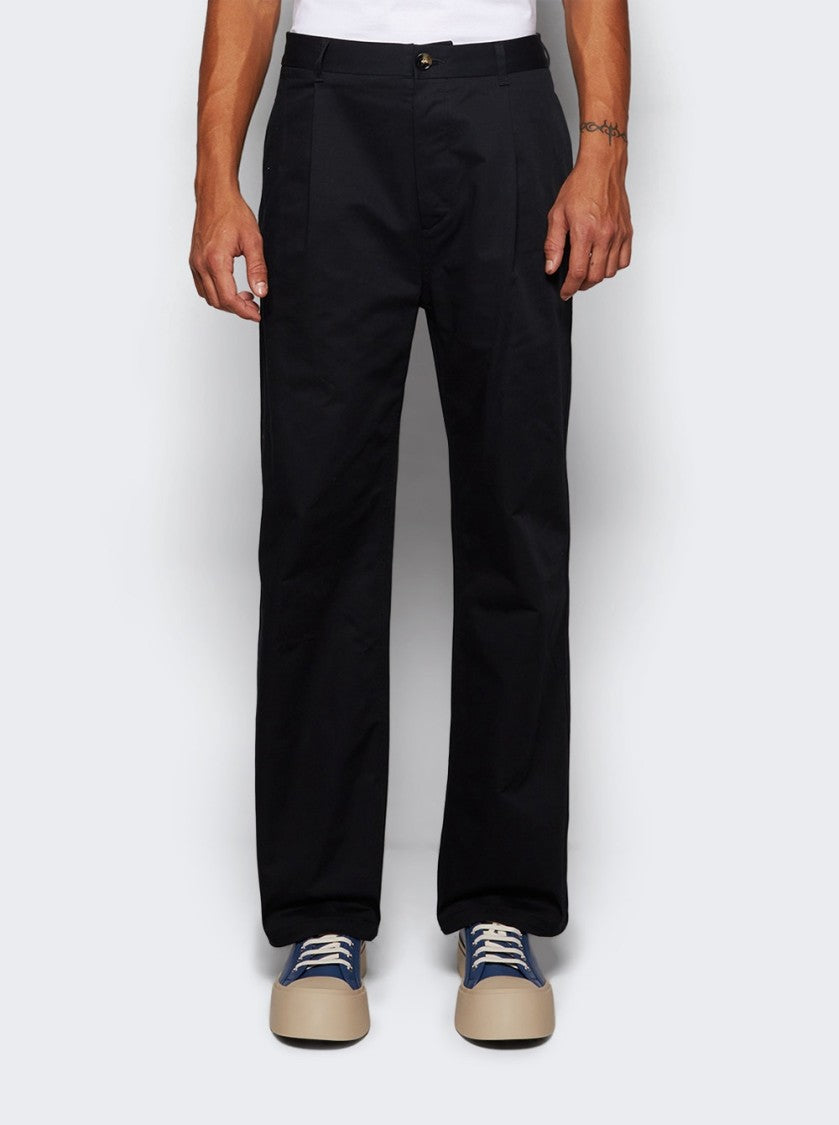 Marni Straight-Leg Trousers With Button Closure