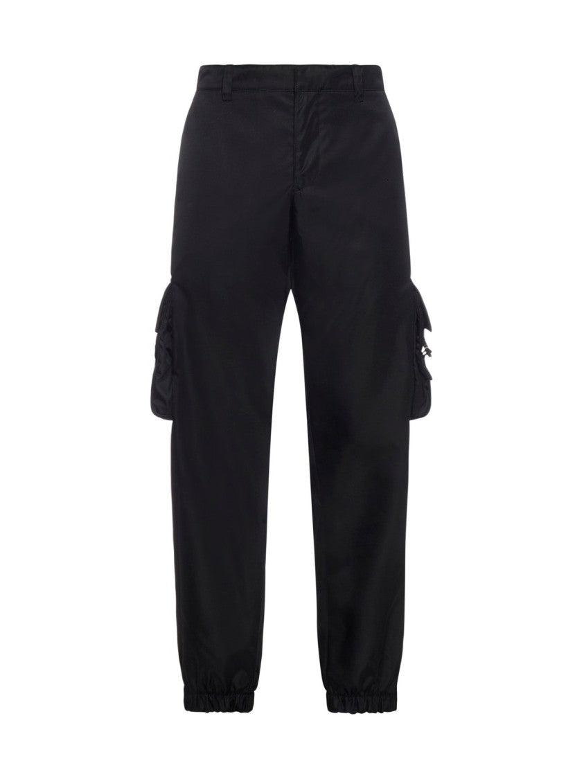 Prada Straight Pants With Tailored Fit And Cargo Pockets