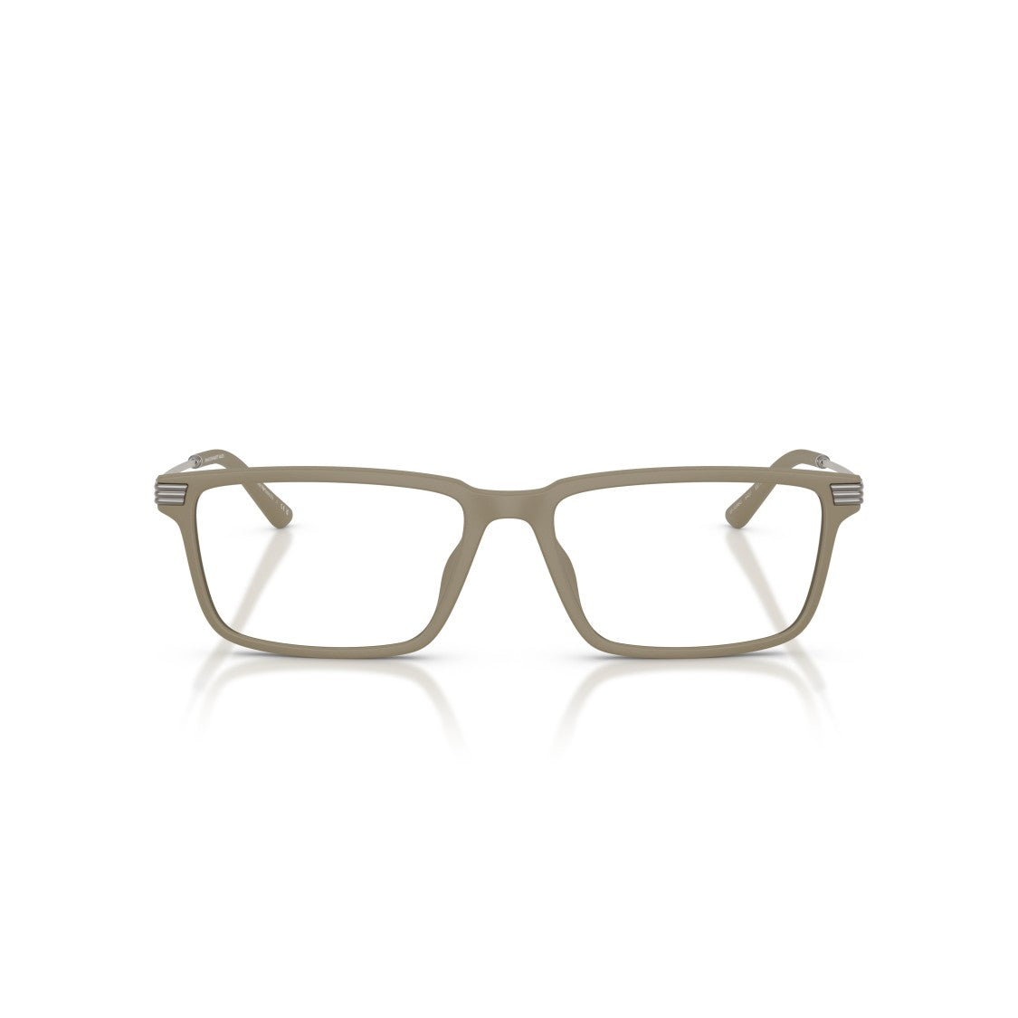 Emporio Armani 0Ea3268u Rectangular Frame Eyeglasses With Metallic Accents
