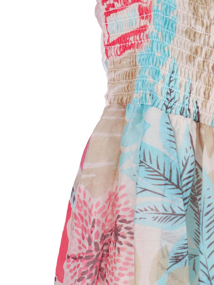 Ermanno Scervino Tiered Skirt Spaghetti Maxi Dress