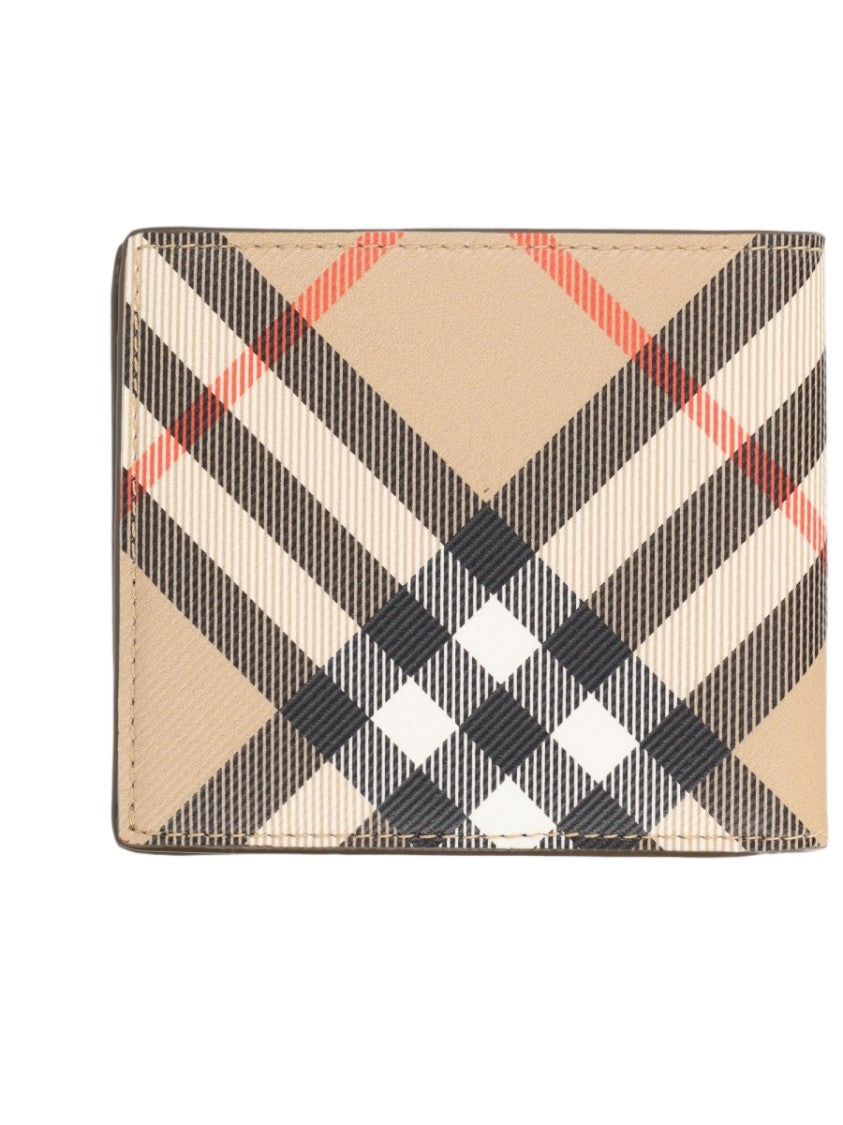 Burberry Checkered Pattern Rectangular Wallet