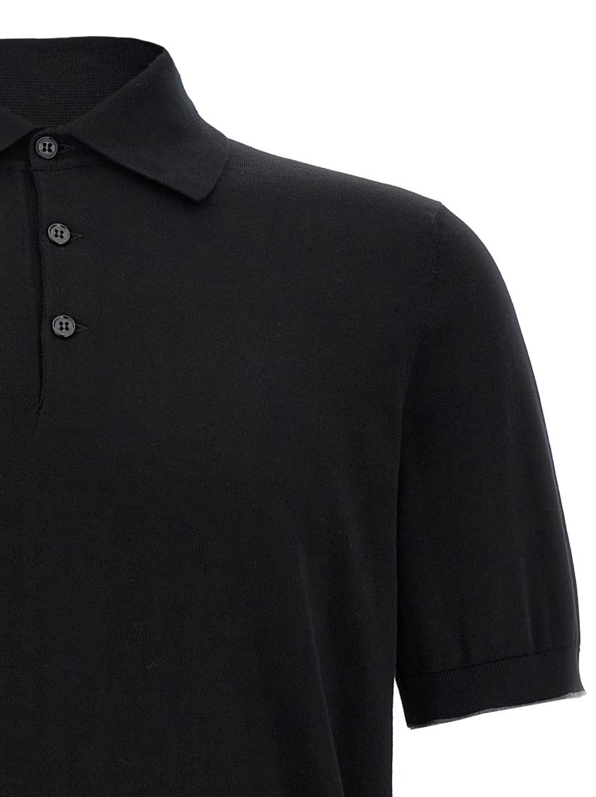 Brunello Cucinelli Stretch Cotton Polo Shirt